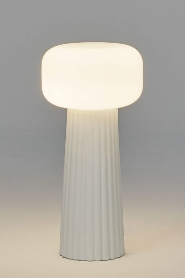 Mantra Faro Stona lampa bela 1xE27 20W prečnik 24cm