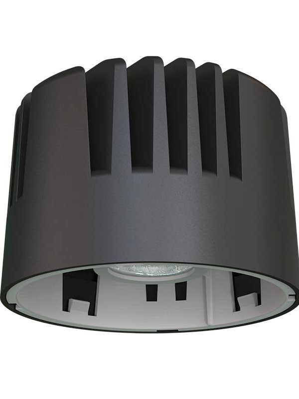Mantra Sunset rashladni modul LED 15W 3000K crna Ø 11.5cm