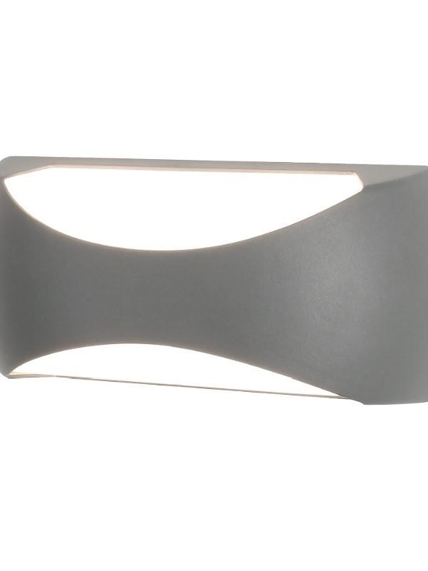 Mantra Butan spoljna zidna lampa LED 12W 3000K siva