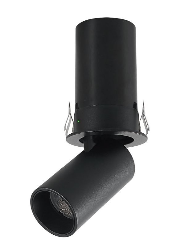 Mantra Garda Mini ugradni LED plafonski reflektor 7W 2700K crna