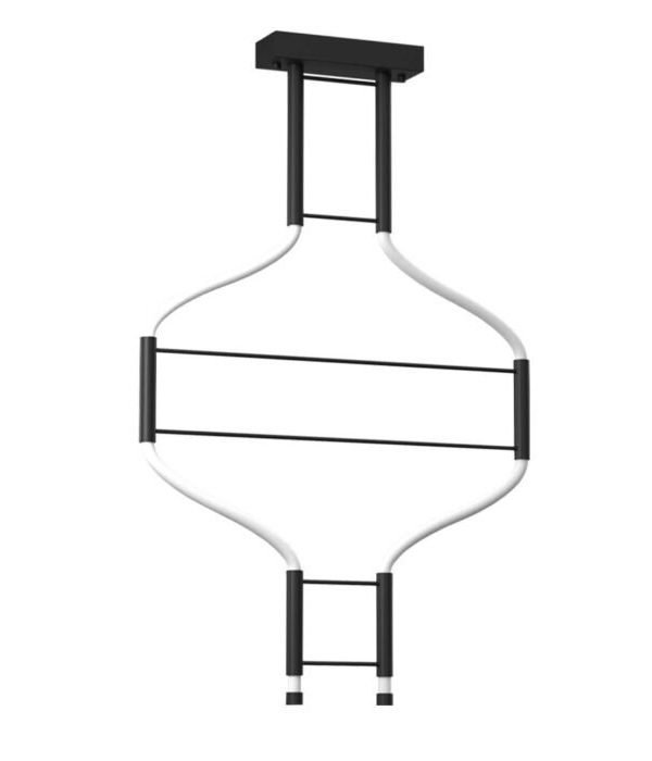 Dohar Alha S Double plafonska lampa crna