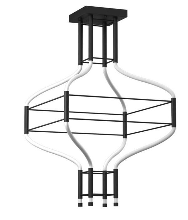 Dohar Alha S Double plafonska lampa crna