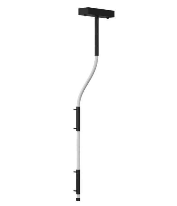 Dohar Alha S Zidna lampa Crna 3000K 300 mm