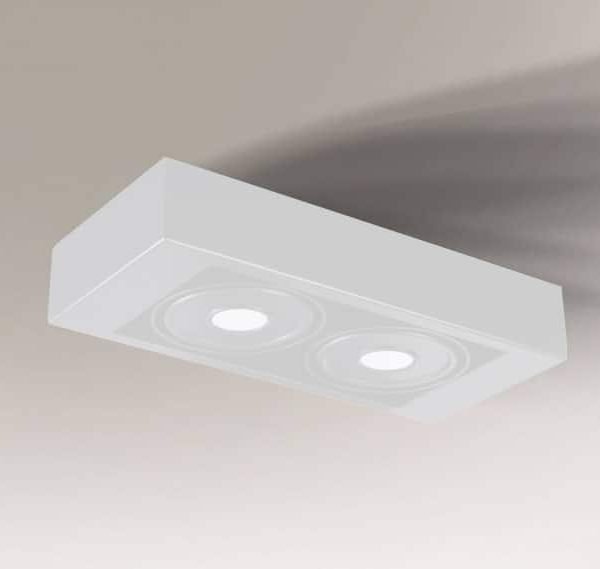 Shilo Koga plafonska lampa bela (80 mm) 3000K