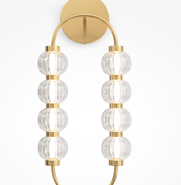 Maytoni Amulet unutrašnja zidna lampa zlatna 3000K 16W