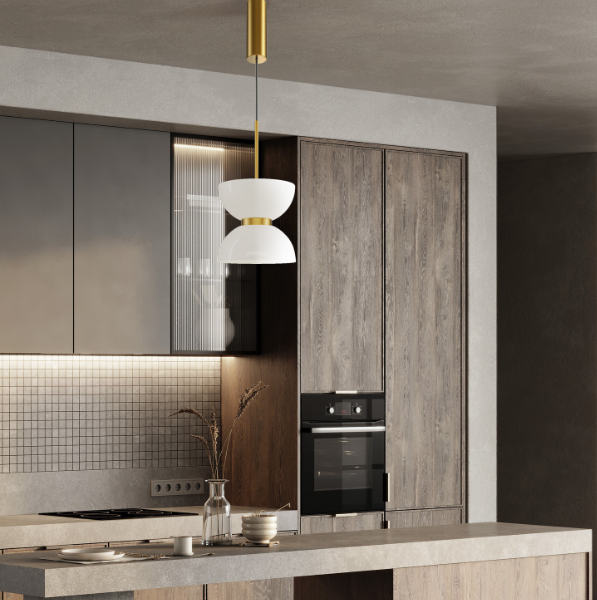 Maytoni Kyoto visilica zlatna-bela 3000K 11W-3500mm