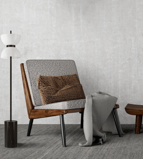 Maytoni Kyoto podna lampa crna-bela 3000K 11W