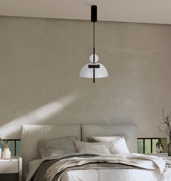 Maytoni Bangkok visilica crna-staklo 3000K 12W-3495mm