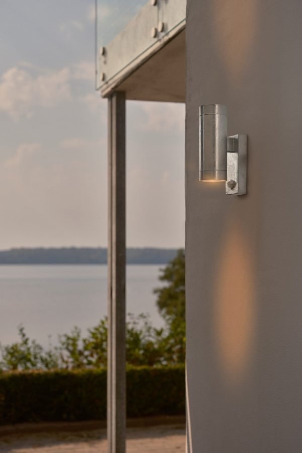 Nordlux Tin Maxi Double spoljašnja zidna lampa sa senzorom pocinkovana