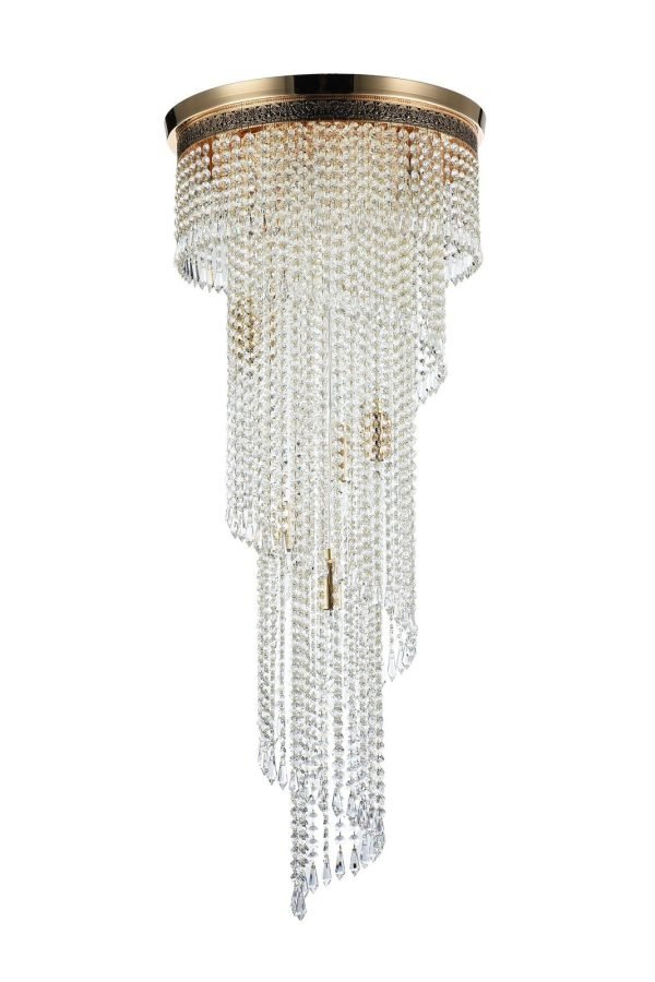 Maytoni Cascade unutrašnji luster zlatni 60W