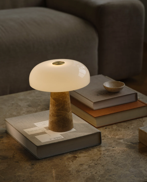 Design For The People Glossy Mini stona lampa bež