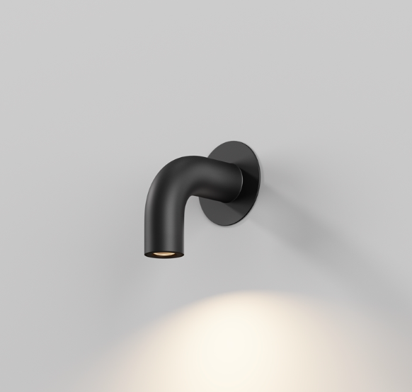 Maytoni Sleek spoljašnja zidna lampa grafitna 3000K 2W