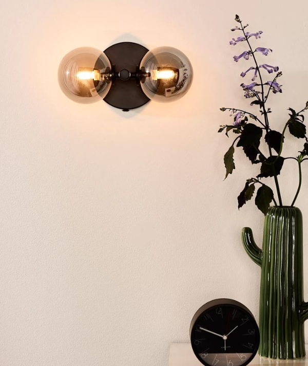 Altego Sellection TYCHO Crna - Chrome Zidna