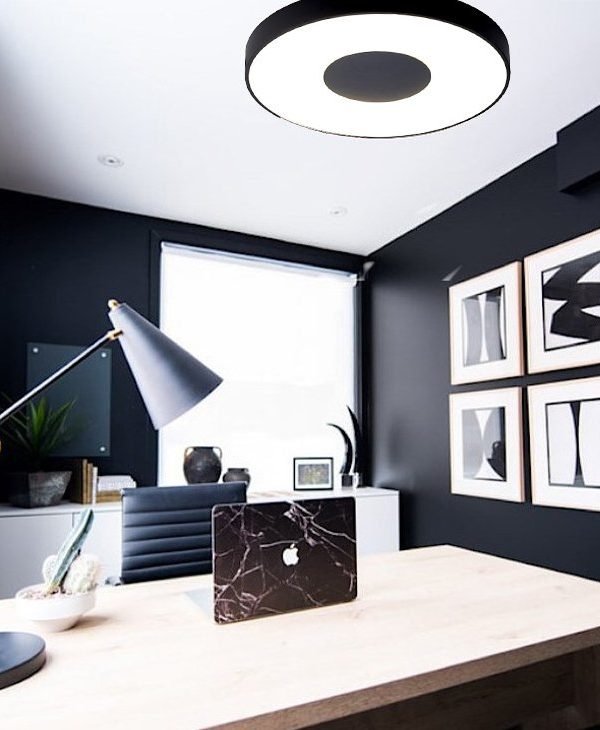 Mantra Coin Plafonska lampa crna led 56W 4000K dimabilna