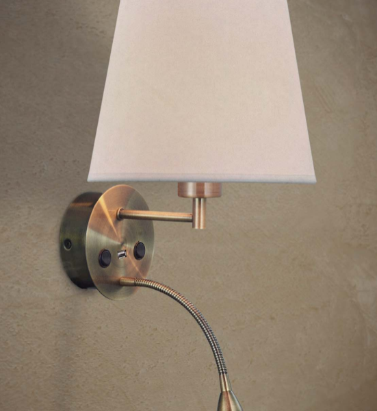 Mantra Caicos Zidna lampa mesing 1xE27 20W