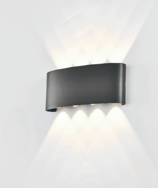 Mantra Arcs Fasadna lampa tamno siva led 8W 3000K