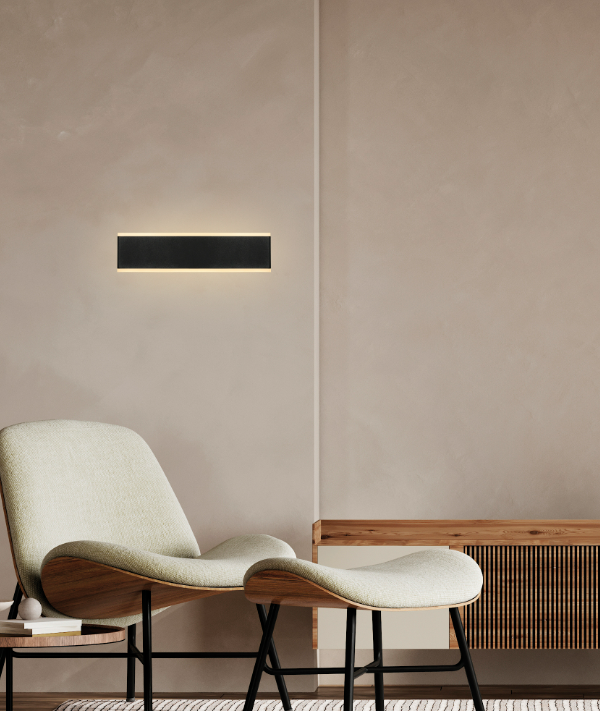 Mantra Nelson Zidna lampa crna led 16W