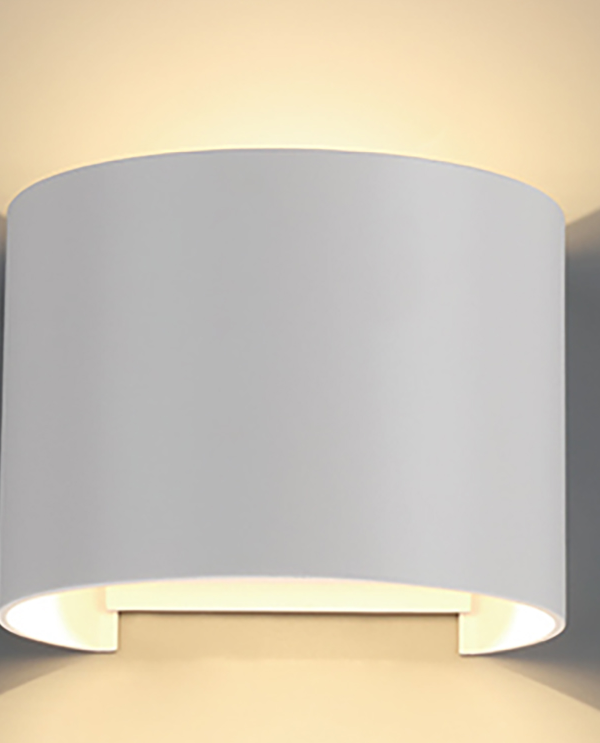 Mantra Davos Fasadna lampa bela led 12W 2700K dimabilna visina 14cm