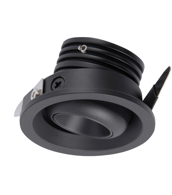 Mantra Neptuno Ugradna lampa crna led 3W 2700K