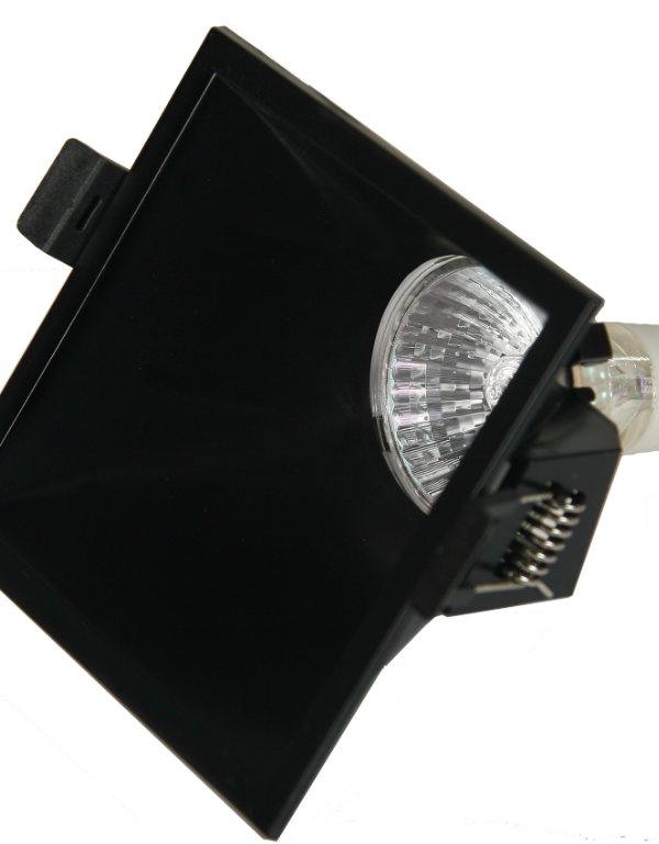 Mantra Lamborjini Ugradna lampa crna 1xGU10 12W 6.9cm
