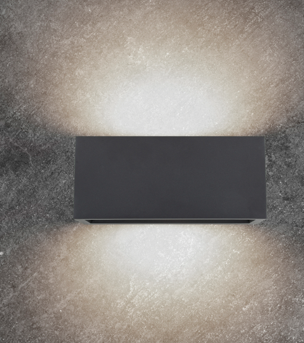 Mantra Utah Zidna lampa siva 1xE27 20W 11cm