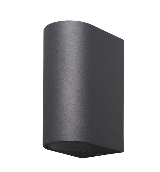 Mantra Kandanchu Fasadna lampa tamno siva 2xGU10 10W visina 15cm