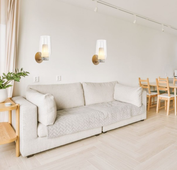 Mantra Nora Zidna lampa zlatna/bela 1xE27 20W