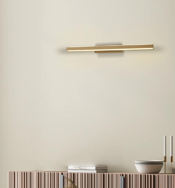 Mantra Lineal zidna lampa zlatna led dimabilna 22W 3000K