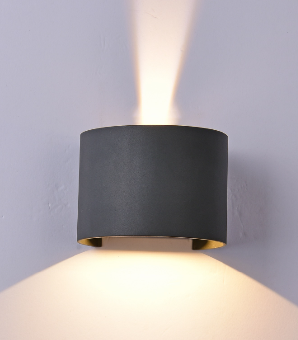 Mantra Davos Fasadna lampa tamno siva led 12W 3000K visina 14cm