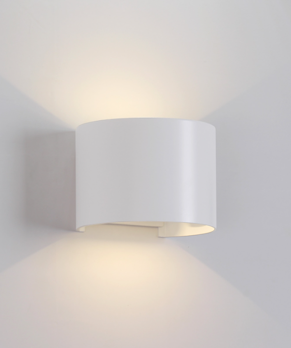 Mantra Davos Fasadna lampa bela pesak led 12W 3000K visina 14cm