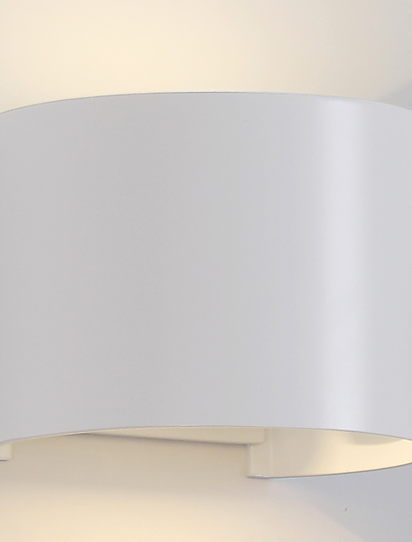 Mantra Davos Fasadna lampa bela pesak led 12W 4000K visina 14cm
