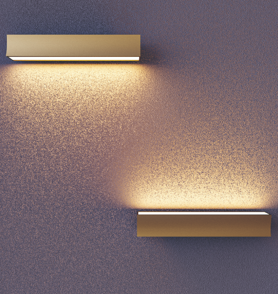 Mantra Hanok zidna lampa LED 14W 3000K 110° siva