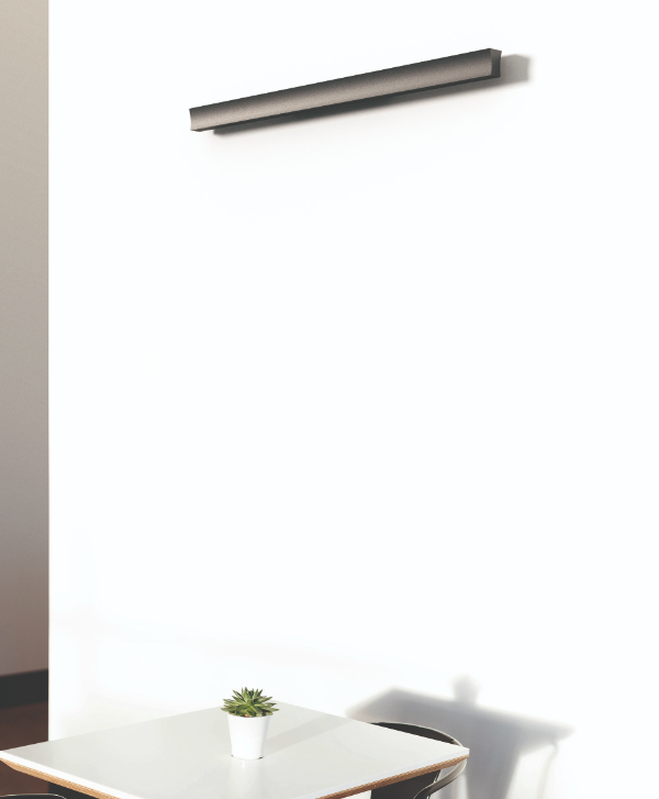 Mantra Hanok zidna lampa LED 38W 4000K 110° crna