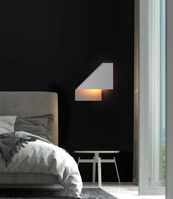 Mantra Luppi zidna lampa bela 37.5x37.5cm