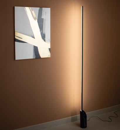 Mantra Marmol Podna lampa crna led 28W 3000K dimabilna