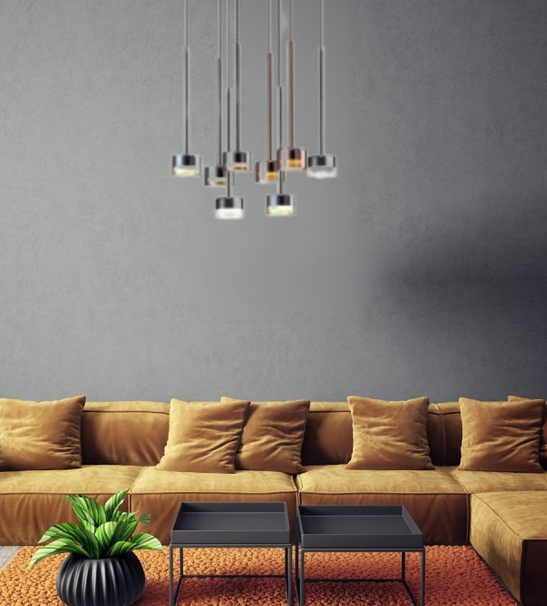 Mantra Tonic Visilica raznobojna 8xGX53 12W prečnik 50cm