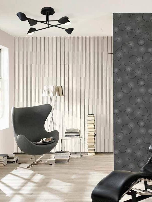 Mantra Capuccina Plafonska lampa crna led 45W 3000K dimabilna 3200lm
