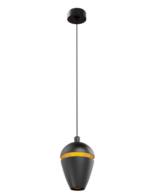 MaxLight COMETSHINE Crna – Zlatna Visilica