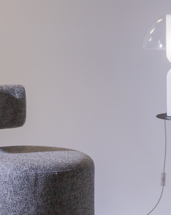 Maytoni Memory stona lampa bela-staklo 40W