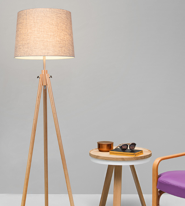 Maytoni Calvin unutrašnja podna lampa bež 60W