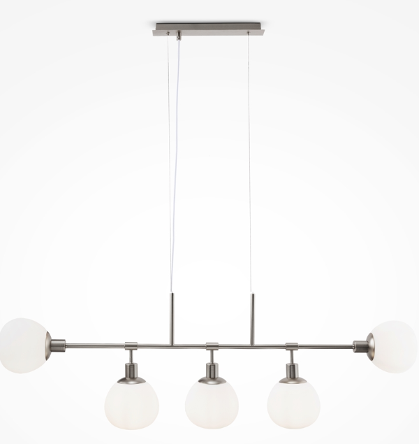 Maytoni Erich visilica nikl-bela E14x5 40W
