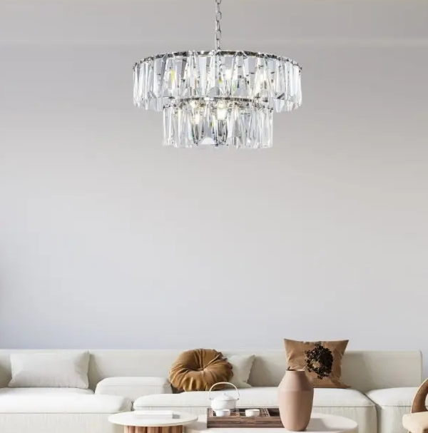 Maytoni Puntes visilica hrom-staklo E14x12 40W