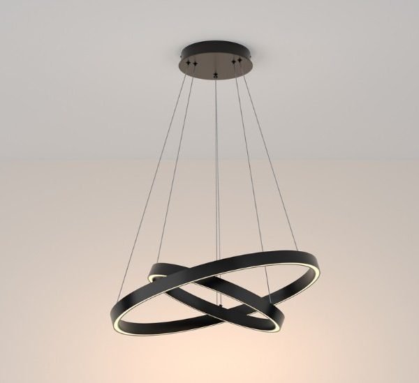 Maytoni Rim visilica crna 3000K 61W