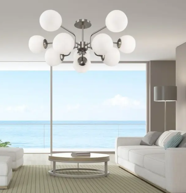 Maytoni Erich visilica nikl-bela E14x10 40W