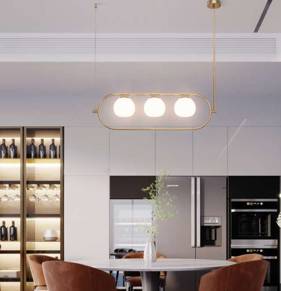 Maytoni Erich visilica mesing-bela E14x3 40W