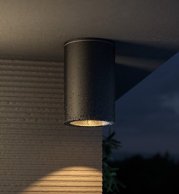 Maytoni Roll spoljašnja plafonska lampa crna 50W