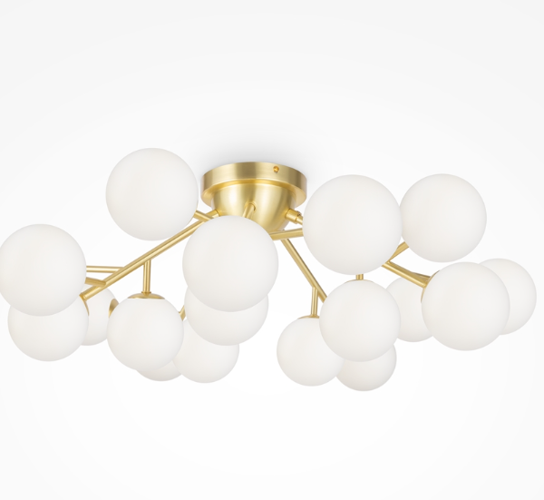 Maytoni Dallas plafonska lampa zlatna-bela G9x20 28W