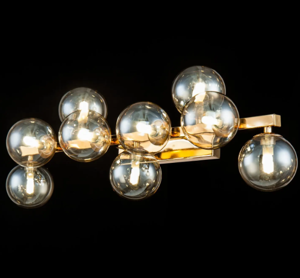 Maytoni Dallas zidna lampa zlatna-dim staklo G9x9 28W
