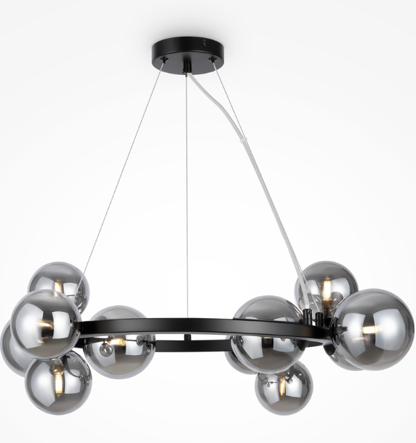 Maytoni Dallas visilica crna-dim staklo 28W-1370mm