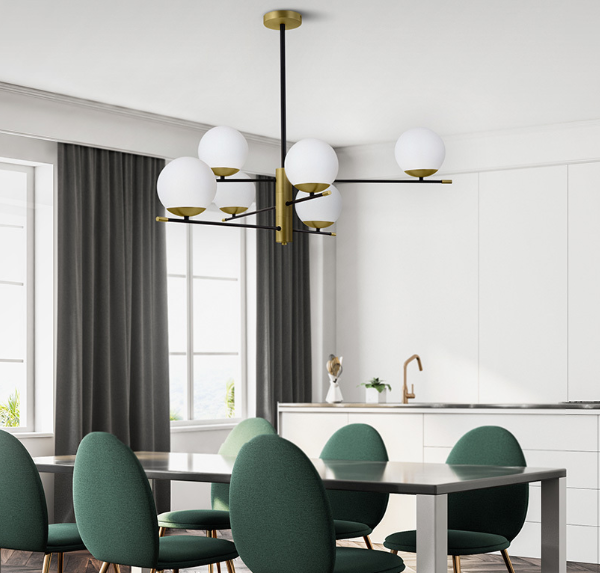 Maytoni Nostalgia plafonska lampa crno-zlatna 40W